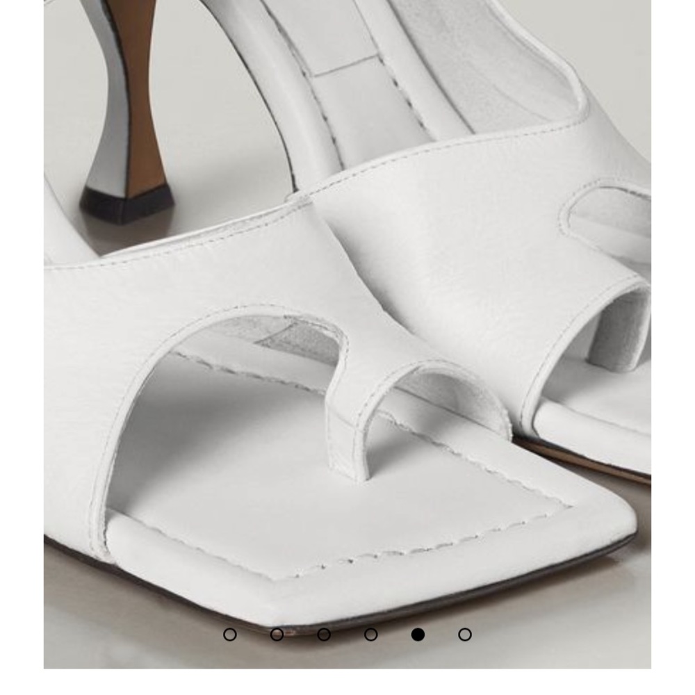 Bottega Veneta white mule